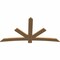 Ekena Millwork Alberta Smooth Timber Gable Bracket, Western Red Cedar, 84"W x 45"H x 1 1/2"D x 5 1/2"F, 13/12 Pitch GBW084X45X0206ALB00SWR - alternate 3